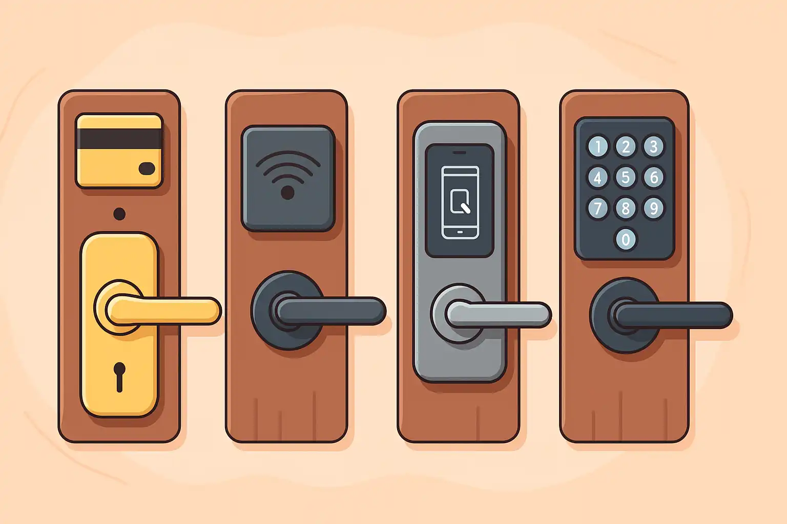 The 4 Key Types of Hotel Door Lock Systems Explained